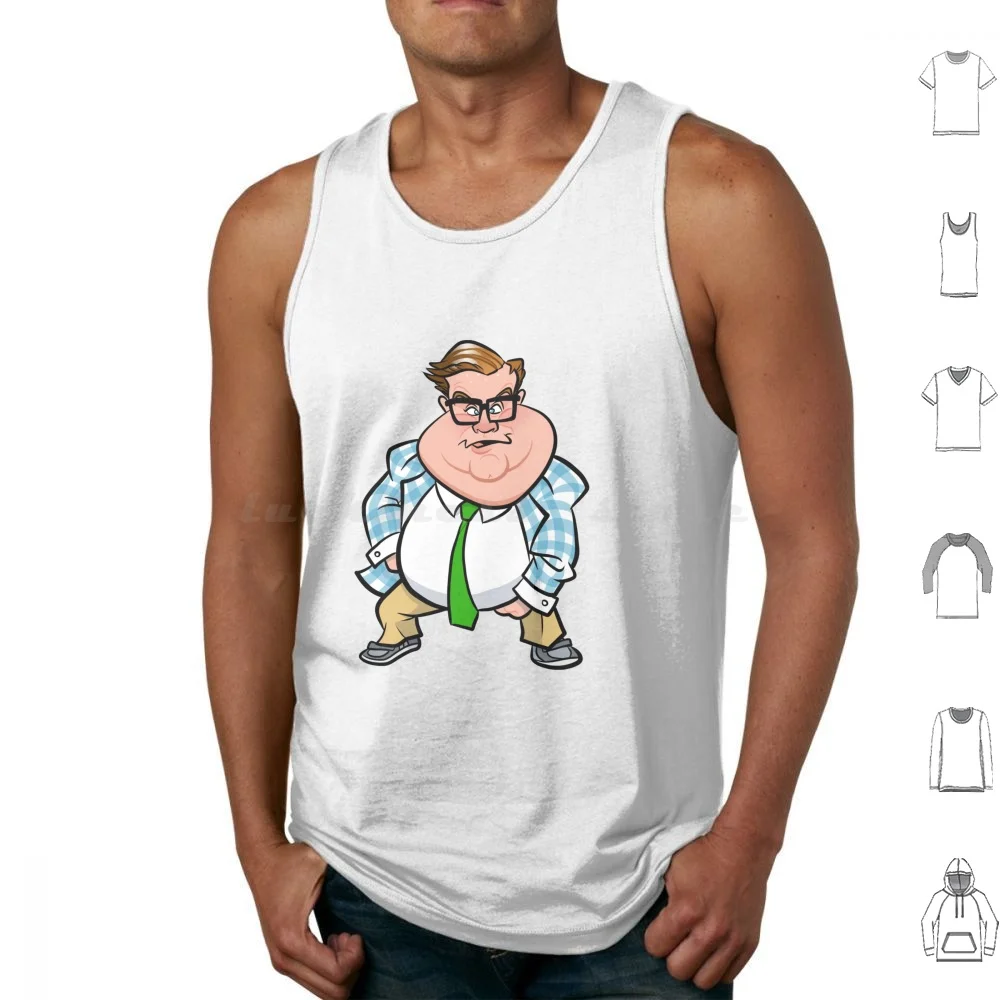Matt Foley Tank Tops Print Cotton Chris Farley Matt Foley Motivational Speaker Caricature