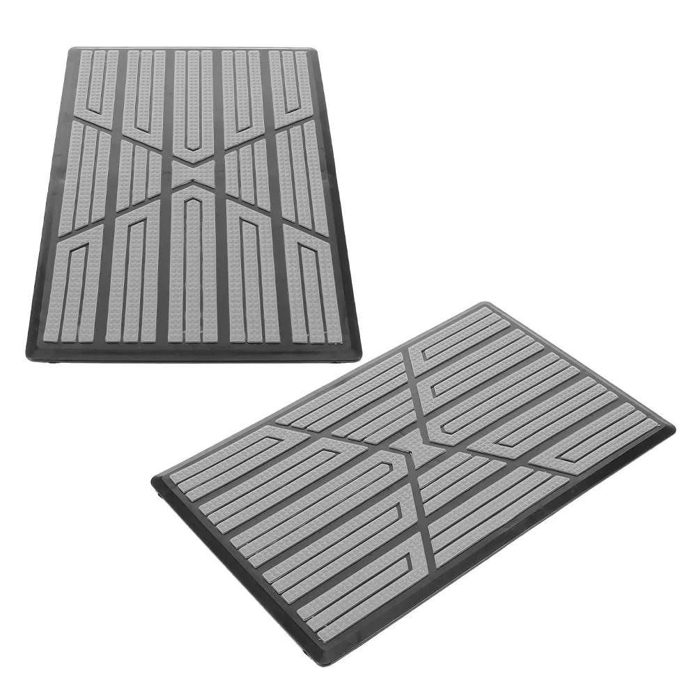 2Pcs Car Pedal Pad Replacement Universal Fit Non-Slip Car Foot Mat Patch Kit for Auto Floor Mat Repair Carpet Maintenance