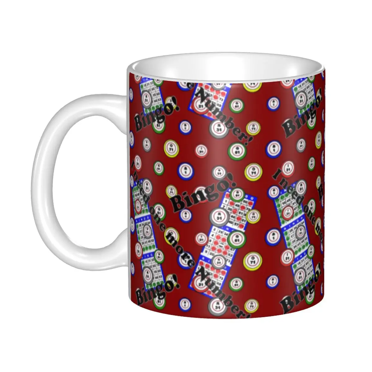 Custom Best Play Bingo Game For Bingo Players Mugs Customized Ceramic Coffee Mug Creative Gift