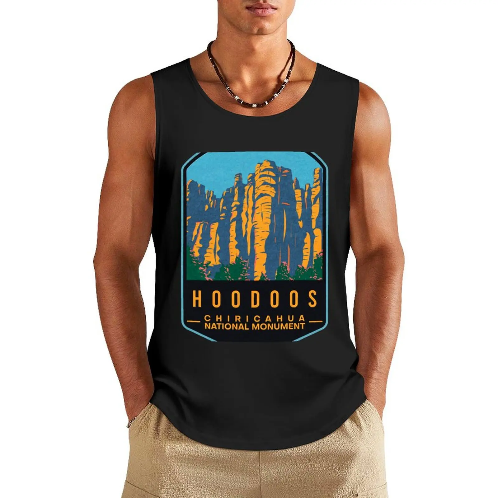 

Hoodoos Chiricahua National Monument Tank Top cute tops gym clothes man fitness Men's gym clothing summer