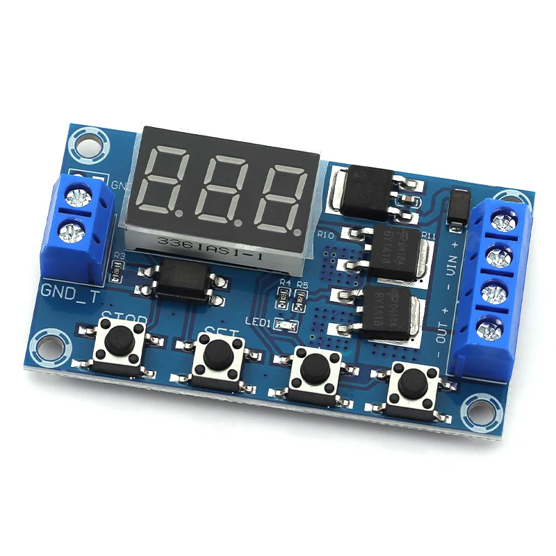 DC5-36V المزدوج MOS LED الرقمية تأخير الوقت التتابع الزناد دورة الموقت تأخير التبديل لوحة دوائر كهربائية توقيت وحدة التحكم لتقوم بها بنفسك