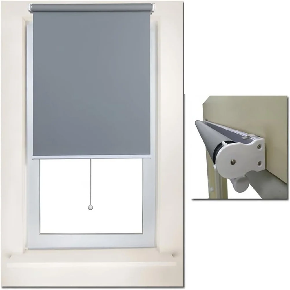 18 Piece Folding Curtain Metal Installation Brackets for Side and Top Mounting with Plastic and Metal Construction