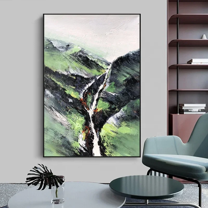 Abstract Wall Arts  Hand Painting Chines Wall Decor 3D Wall Canvas Flower Oil Painting