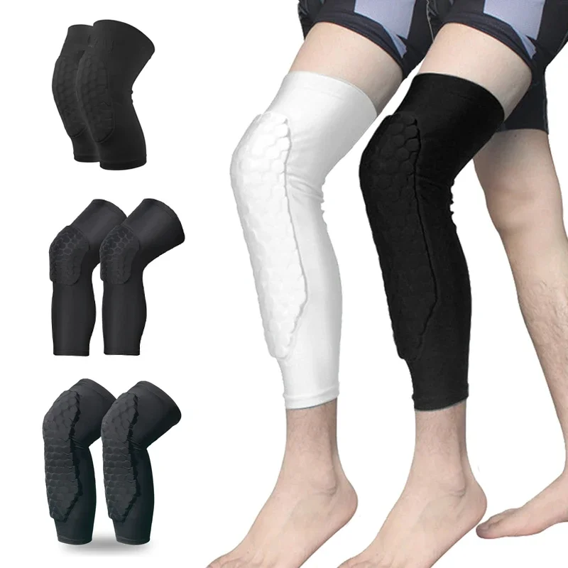 2Pcs Breathable Sports Football Basketball Knee Pads Honeycomb Knee Brace Leg Sleeve Calf Compression Knee Support Protection