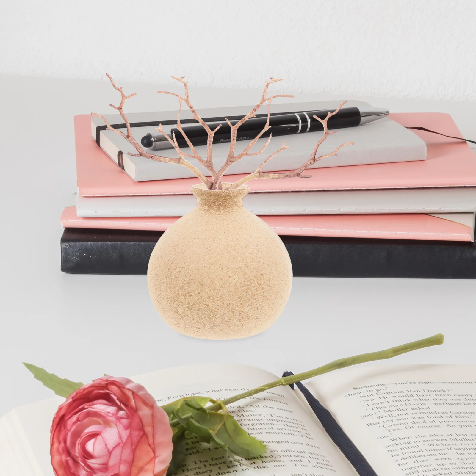 

12Pcs Artificial Stem Decors Plastic Dried Tree Twigs Simulation Branches for Creative Home Decoration Vase Filler DIY Branch