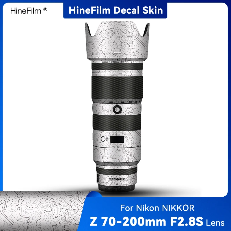Adesivo Hinefilm para Lente Nikkor Z 70-200 F2.8S GEN1, Skin para Lente Nikon Z 70-200mm f/2.8 VR S, Adesivo Premium 70200