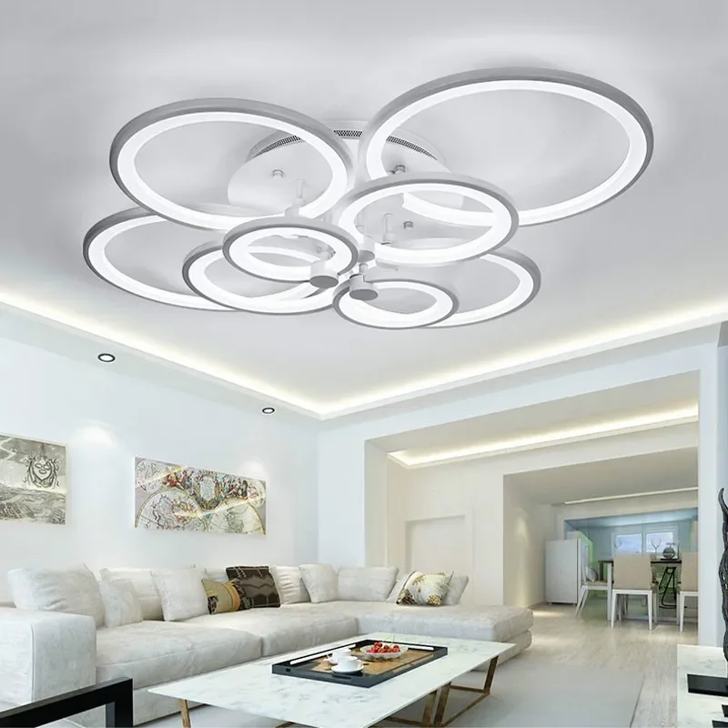 

Black/White Color Modern LED Ceiling Lights Living Room Bedroom Plafon Home Lighting Lamp Fixtures