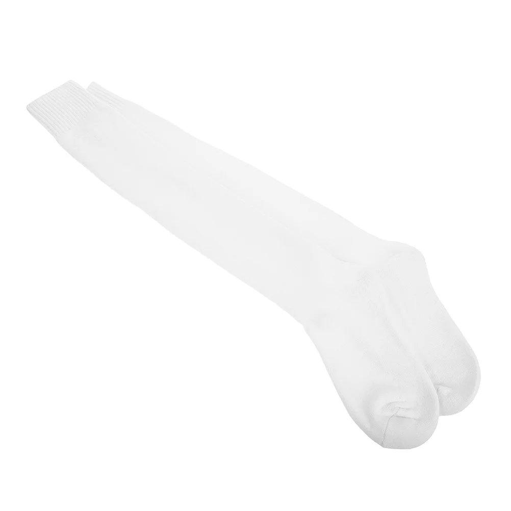 

1 Pair Fencing Competition Socks White Knee High Athletic Stockings For Sports Running Soccer Training Mens Womens Youth