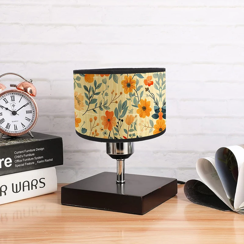 Japanese Retro Light Cover Hotel Homestay Wall Lamp Shade Flower Printing Lampshade Bamboo Abstract Art Home Decor Chandelier