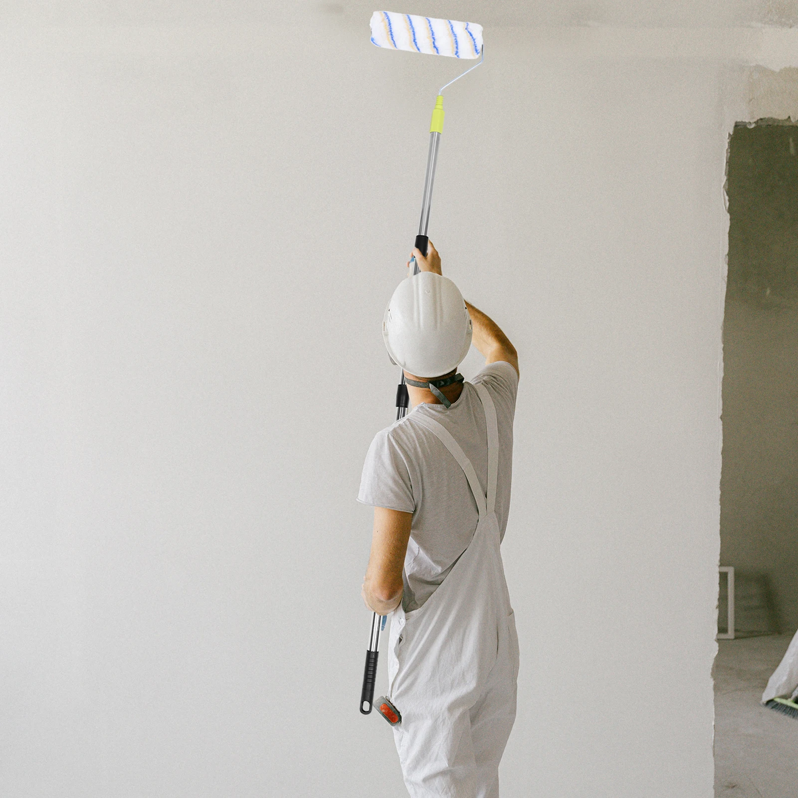 

Telescoping Paint Roller Extension Pole 25mm Wide Brush Stainless Steel Adjustable Length for Indoor Outdoor Walls