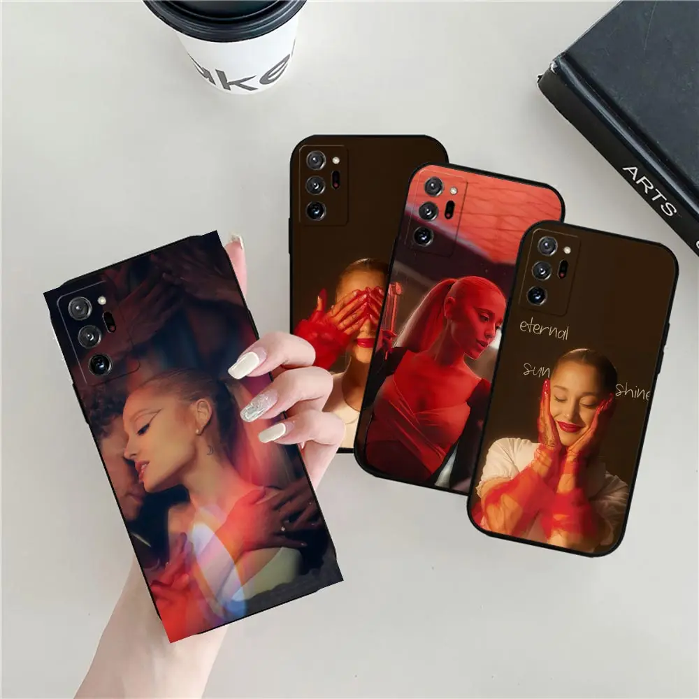 Singer A-Ariana G-Grande Yes And Case For Samsung Galaxy Note 20 10 Ultra Pro Plus M62 M51 M33 A15 A14 A13 A12 A06 A05S 5G Cover