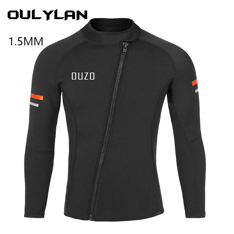 

Oulylan Neoprene Diving Suit Cold Proof 1.5 mm Women's Professional Top Pants Split Suit Men Wading Swimming Surfing Wetsuit