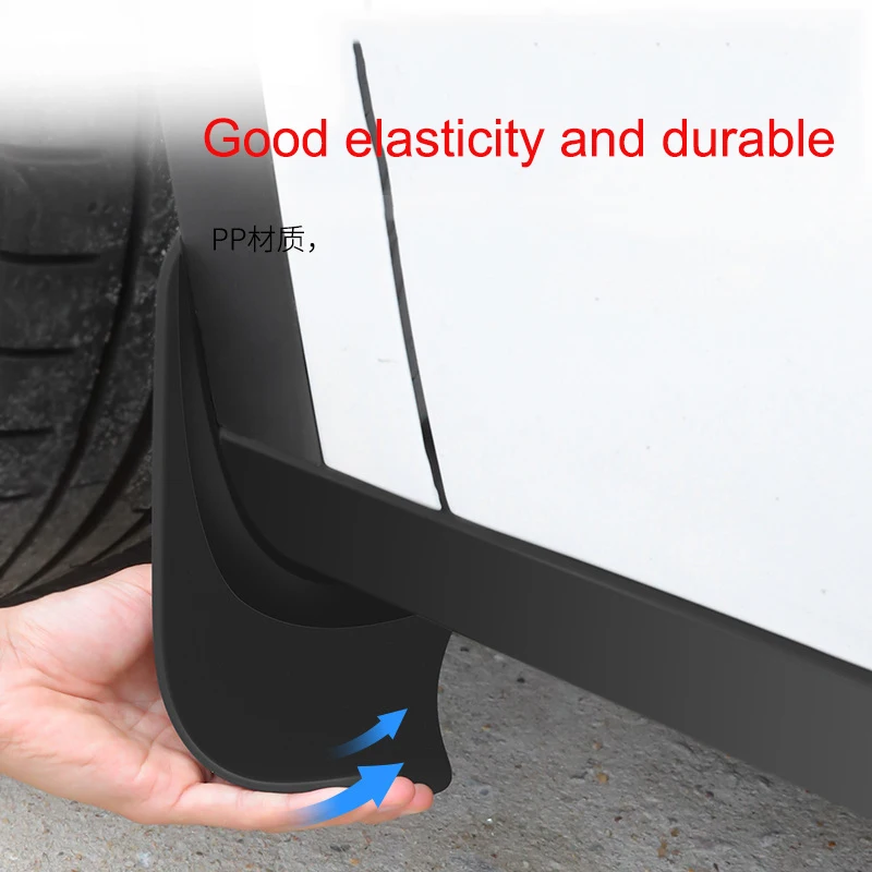 For Model Y Custom Fit Mudguards Vehicle Protector Soft Material For Model Y Accessories Upgrade For Model Y 2021