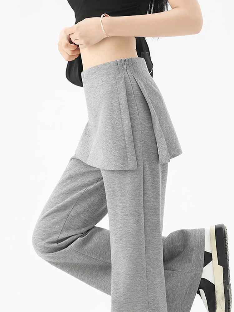 

High Waist Sport Pants Women's Casual Bell Bot Yoga Pants Spring 2026 New Sle Commute Sle Color Zipper Fly