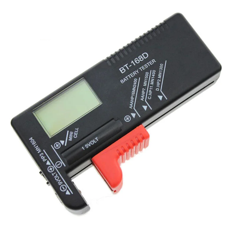 BT-168 Battery Tester com Display Digital, de alta precisão, 18650 Battery Voltage Tester, pode medir