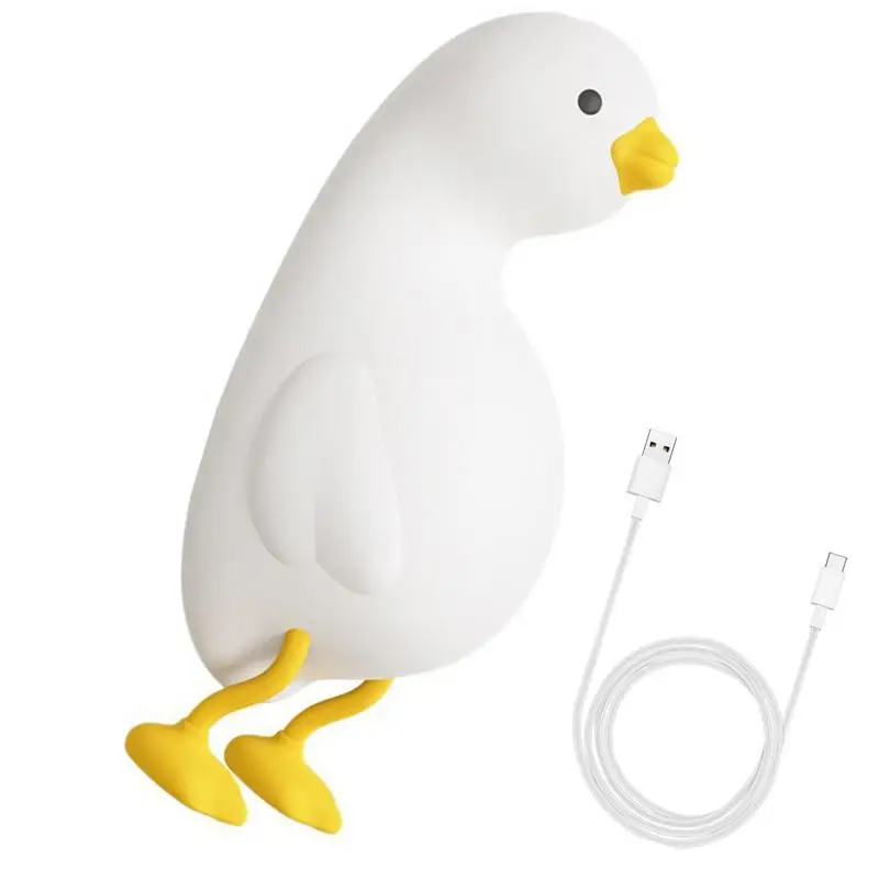 

Duck Sleep Lamp Recording Silicone Animal Nursery Lamp USB Charging Touch-Sensitive Dimming Voice Interaction Atmosphere Light