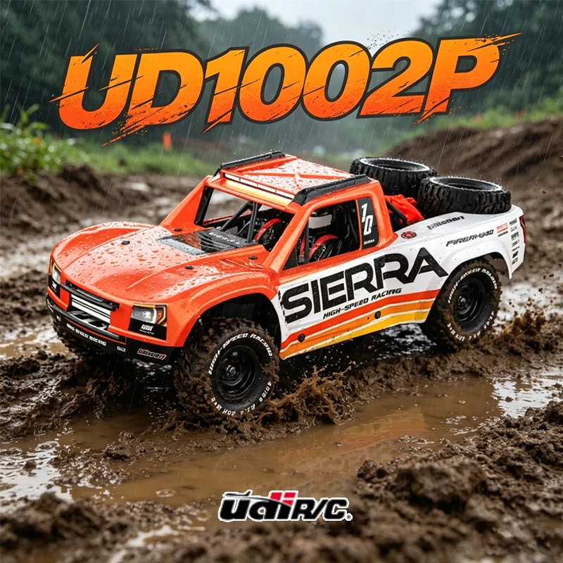UDI UD1002P 1:10 Scale Brushless 4WD RC Off-Road Desert Short Course Truck model rear straight bridge short card RC adult toy