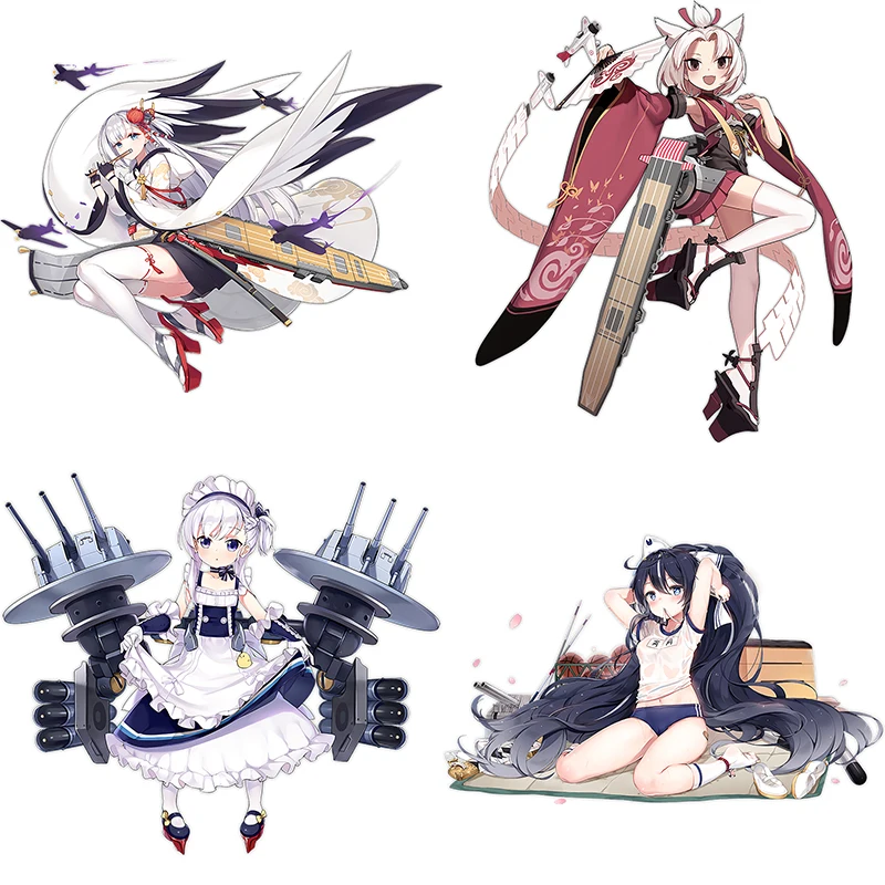 Three Ratels CYX15 Most complete Azur Lane PVC Anime sticker for car bike motorcycle laptop wall stickers decals