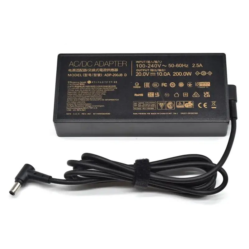 20V 10A 200W Laptop AC Adapter Charger for ASUS TUF Gaming A17 FA707RM FA706QR F15 FA506QM FX505GM,Dash FX516PM FX517ZR TUF516PE