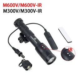 SureFire M600 M300 aggiornamento M600V IR M300V IR LED torcia Scout Light Airsoft fucile arma pistola luce per 20mm Picatinny Rail