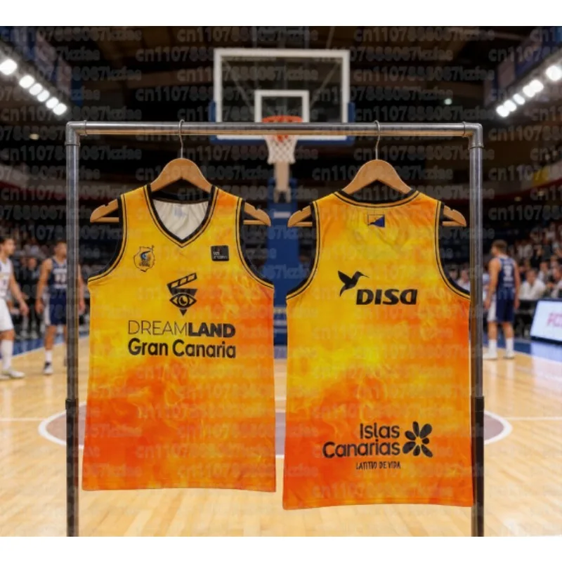 2026 Basketball DISA Team Parent Child Clothing 3D Printed Outdoor Sports Breathable Quick Drying Blue and White Tank Top