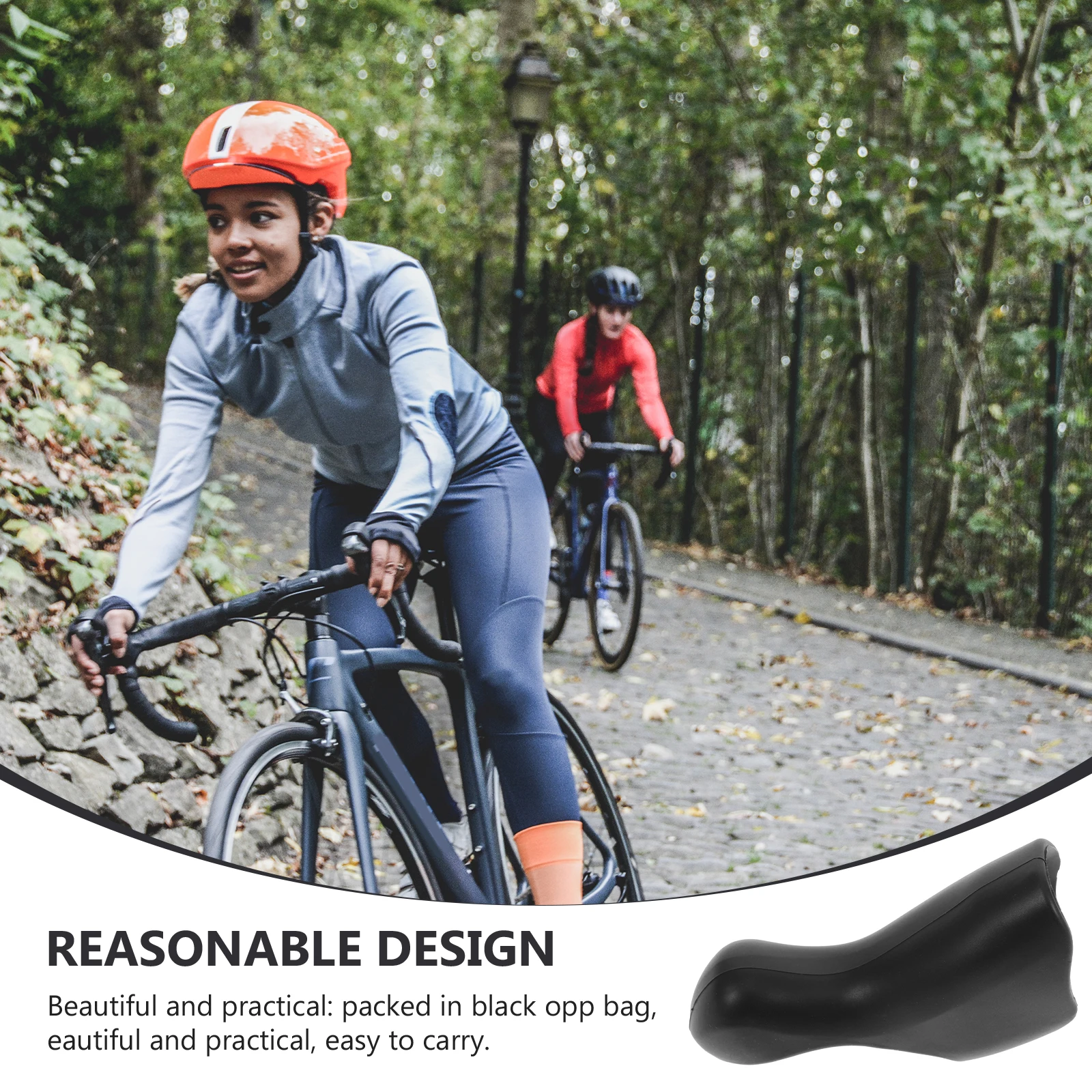 

Bike Brake H Cover Protector Black Absorption Anti Skid Long Use Mountain Bike Brake Lever Covers