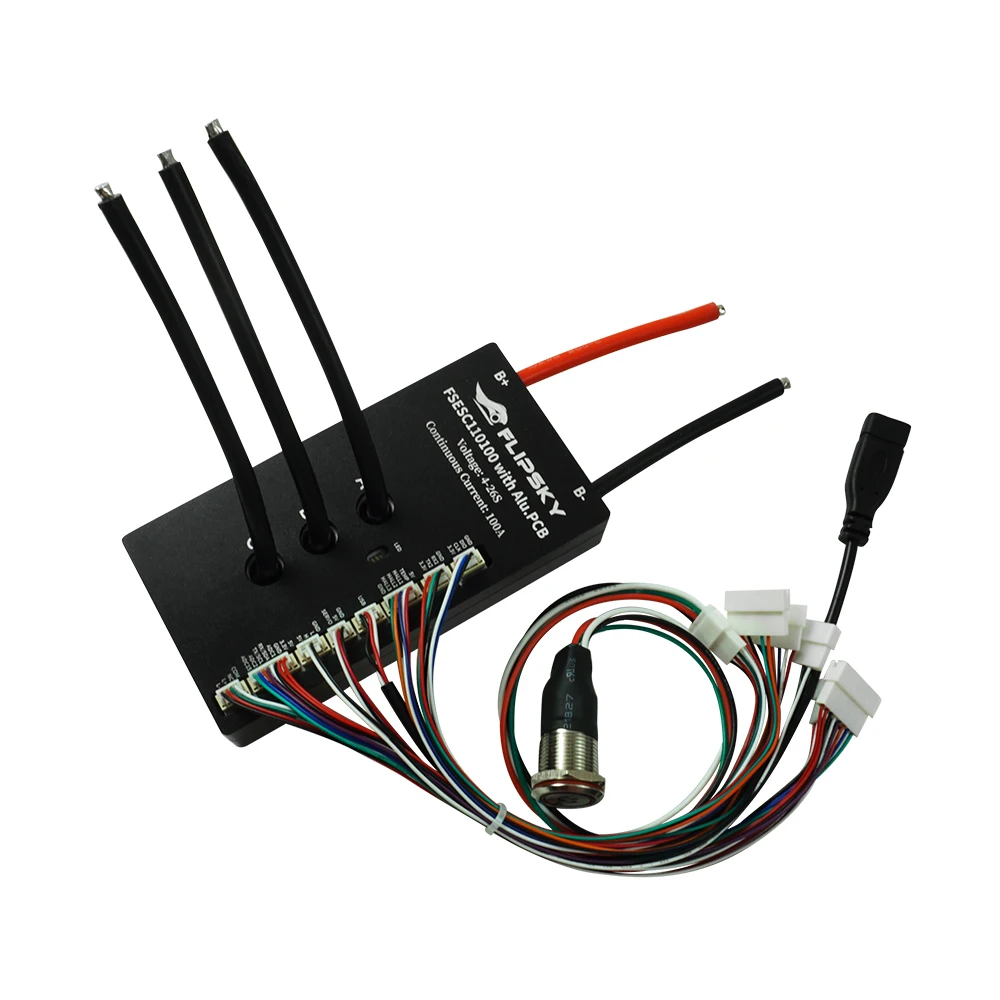 Flipsky FSESC 110100 Высоковольтный 110 В с алюминиевой печатной платой на основе VESC для боевого робота, доски для серфинга, робота AGV