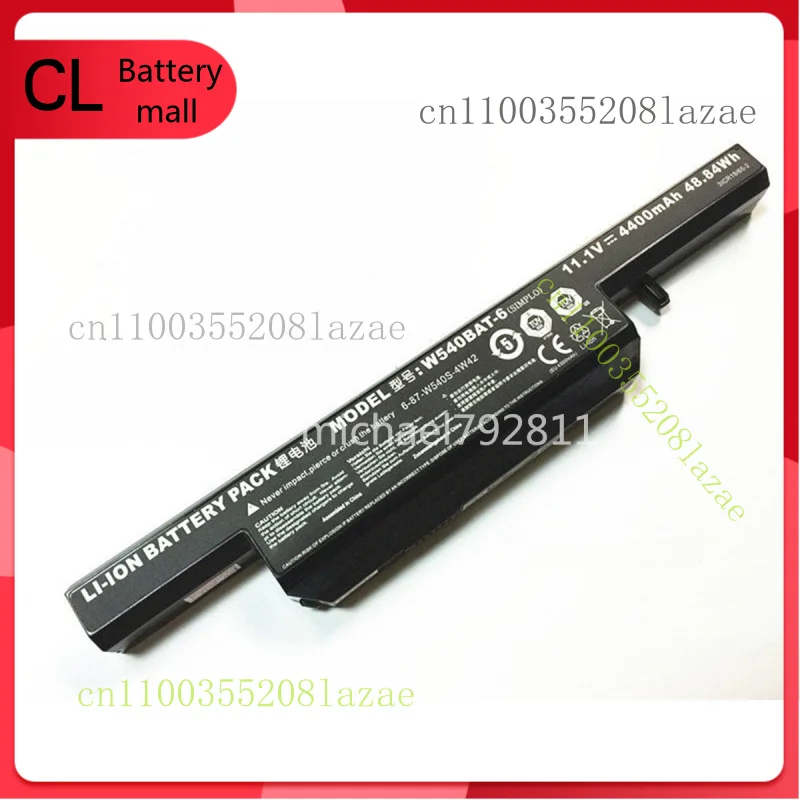 

New Genuine W540BAT-6 Battery for Clevo W540EU W54EU W550 W550EU W55EU W540
