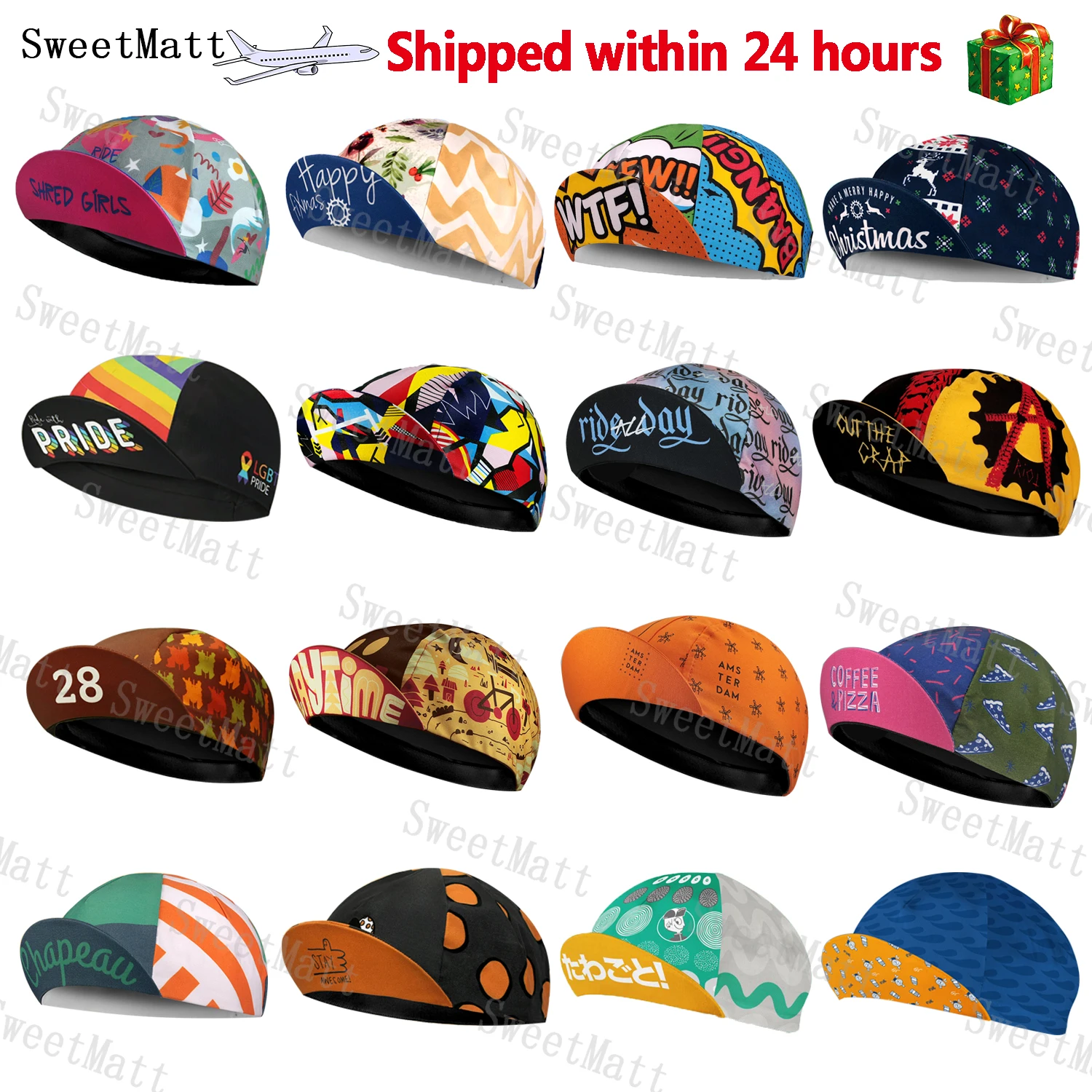 Summer Outdoor Sports Men&Women SweetMatt Cycling Cap Bicycle Hat Variety Of Styles To Choose From Lightweight Breathable