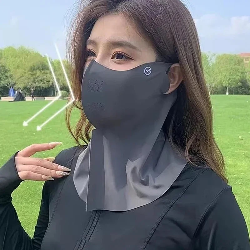 

2025 Neck UV Protection Face Cover Solar Cycling Mask Men's Bicycle Mask Ice Silk Drive UV Protection Face Cover Sun Resistant