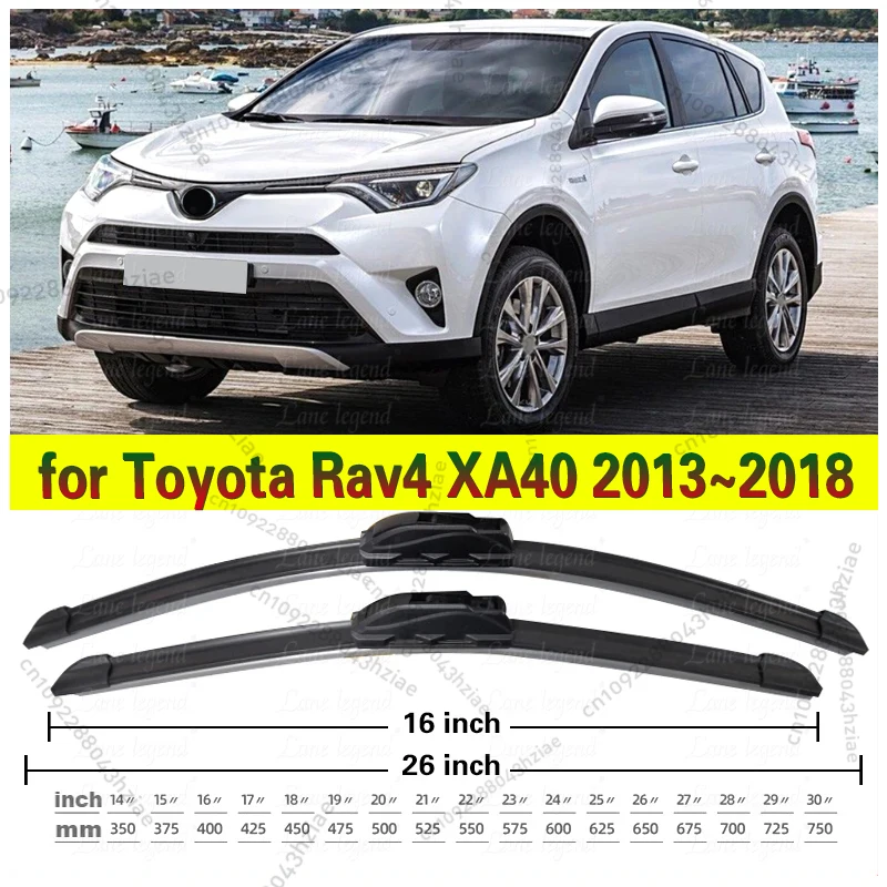 

Щетка стеклоочистителя автомобиля для Toyota Rav4 XA40 2013 ~ 2018 RAV 4 40, передние дворники, автомобильные аксессуары 2014 2015 2016 2017
