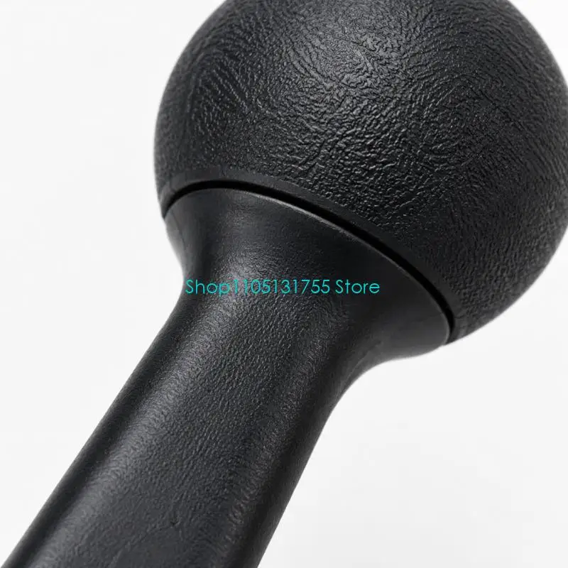 K0EF Golf Cart Gear Selector Handle, Black ABS Control Replacement with a Textured Ball-Shaped Grip and Two-Port Six-Sided