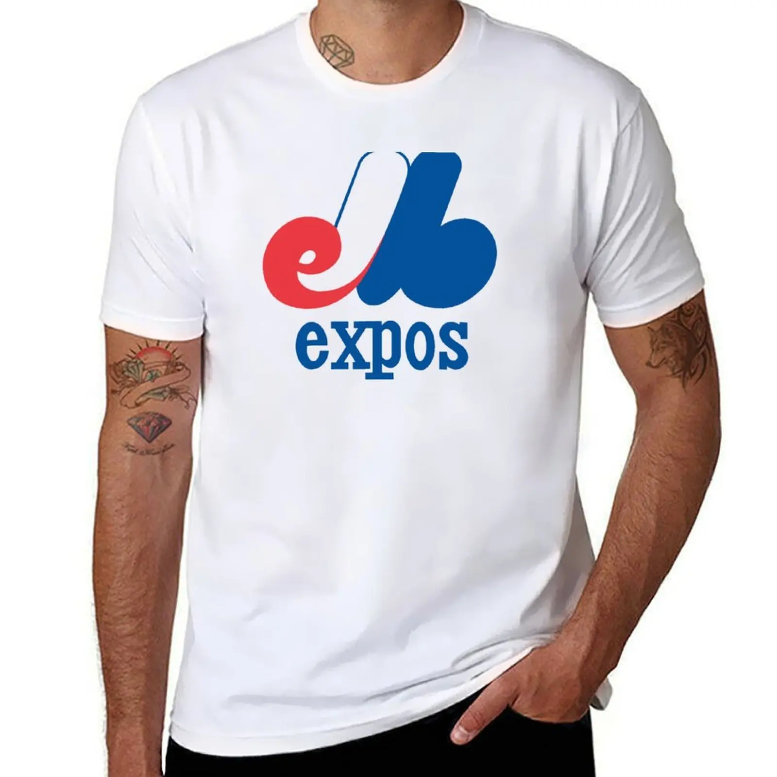 

Montreal Baseball - Vintage Expos T-Shirt man graphic t shirt t shirts for man slim fit T-Shirt