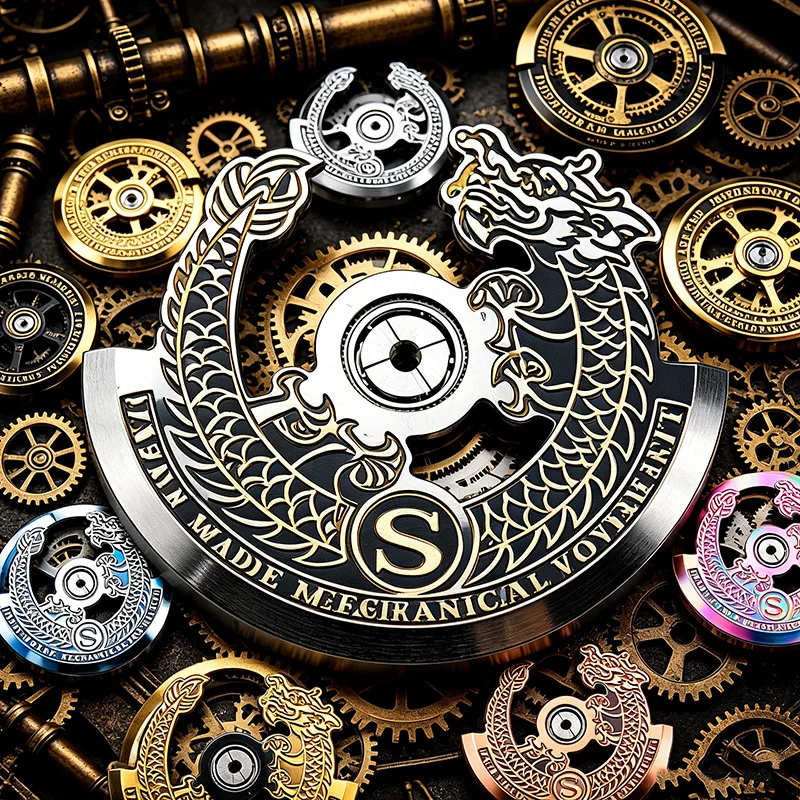 Watch Movement Rotor Hammer Customized Pattern NH35 Rotor Fits NH36 NH38 NH39 Movement Pendulum Oscillating Weight Hammer Rotor