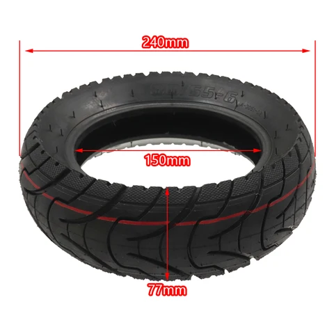 Шина для электросамоката 10 дюймов 80/65-6 255x80 для Inokim Oxo Kugoo M4 G1 Dualtron VICTOR EAGLE Speedway 4 Zero 10X Bike