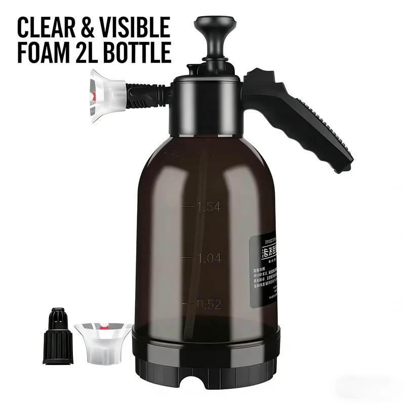 Car washing spray pot foam spray pot 2L spray type with pressure relief valve for household car spray hand pressure spray pot