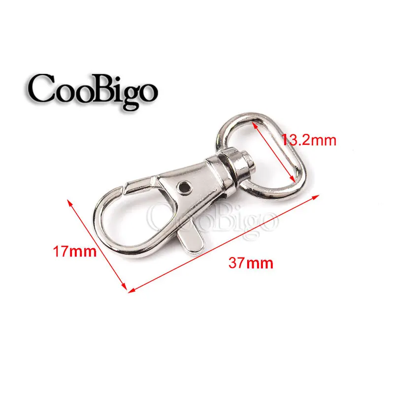 10pcs Swivel Key Holder Keyring Set, Metal Clips