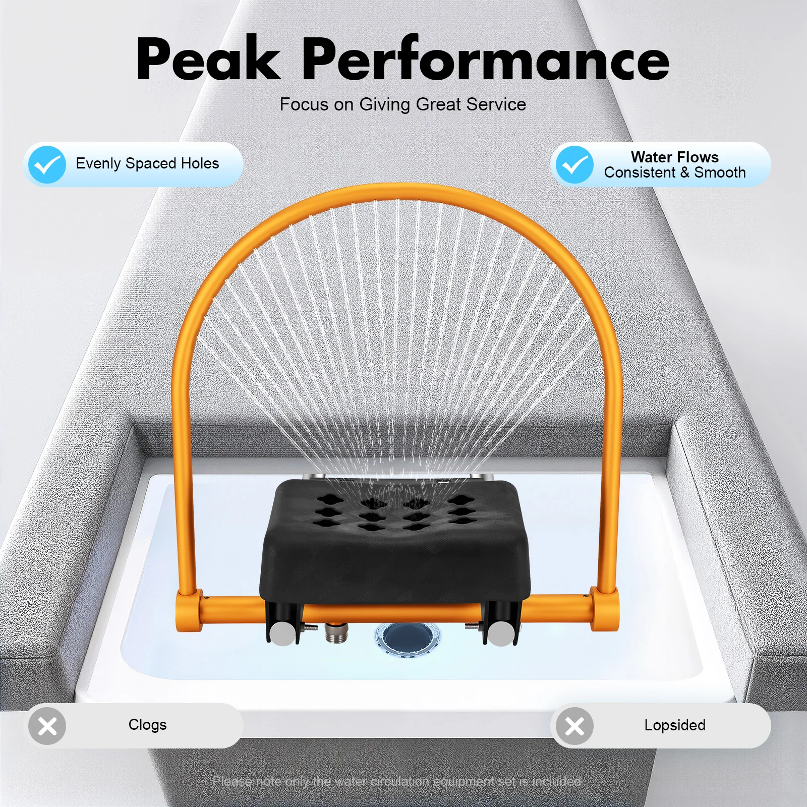 معدات حوض الشامبو الاحترافية لعلاج الرأس من سبائك الألومنيوم وإكسسوارات سرير الشامبو لمعدات رأس صالون التجميل