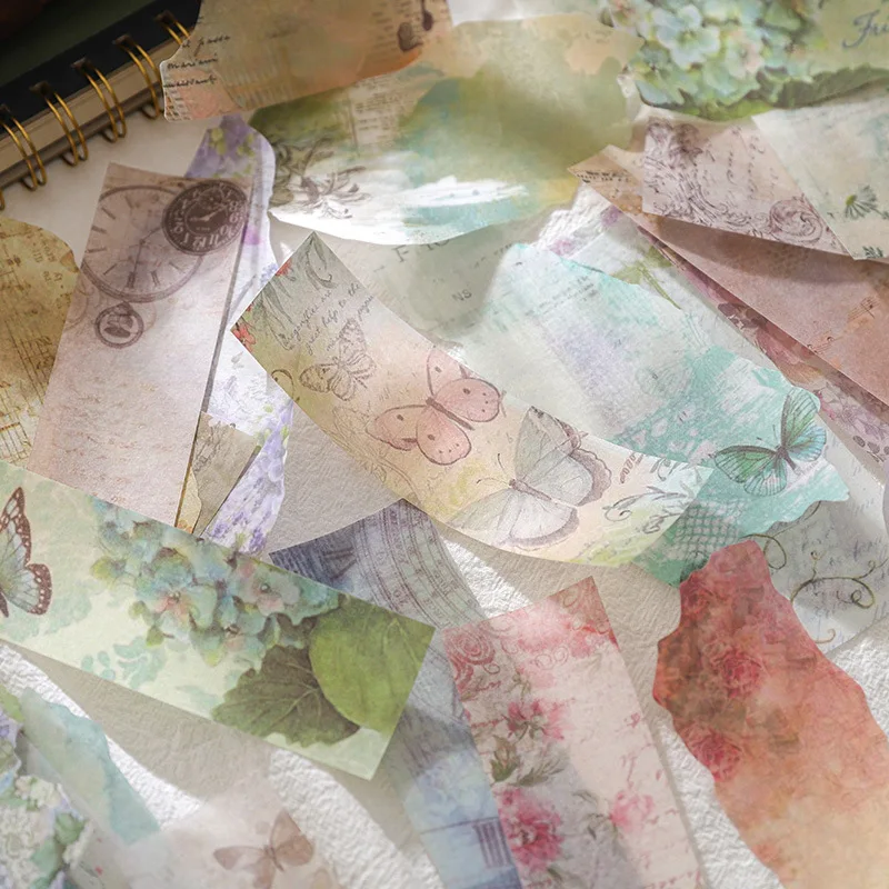 15 pcs Retro Handmade Album Decorative Paper | Collage Material for Journal & Scrapbook DIY