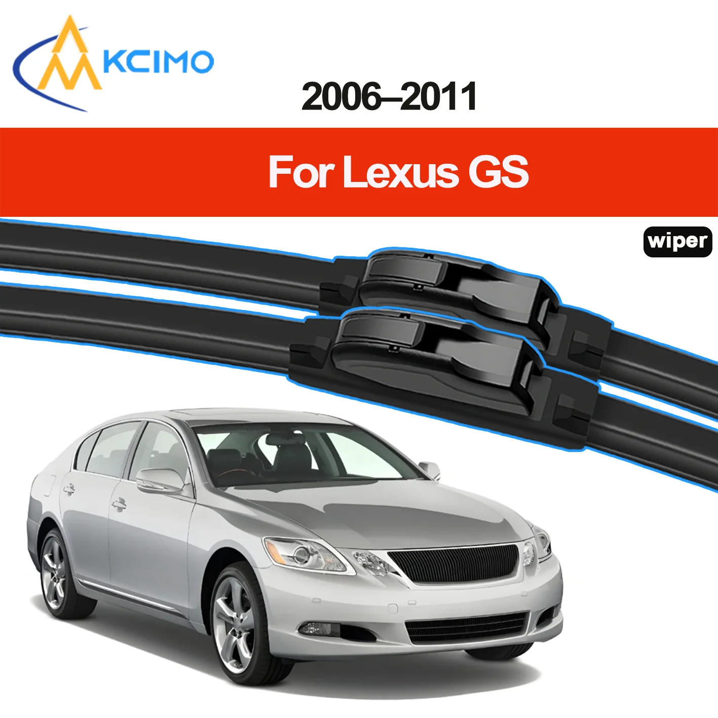 

2PCS New Front Windshield Wiper Blade for Lexus GS S190 2006-2011 Front Windshield Auto Wipers Blade Accessories 2011 2010 2009