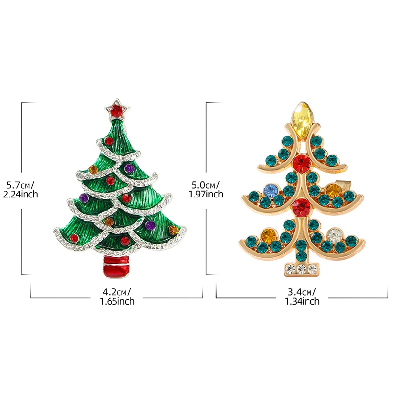 Exquisite Christmas Tree Brooches For Women Men Creative Enamel Pins Versatile Fashion Corsage Clothes Accessories Gifts image 6
