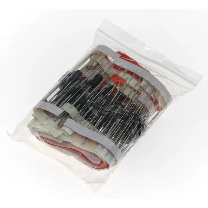 200pcs 14Value Fast Switching Schottky Diode Assorted Kit 1N4001 1N4004 1N4007 1N5408 UF4007 FR207 1N5819 1N5822 1N4148 RL207
