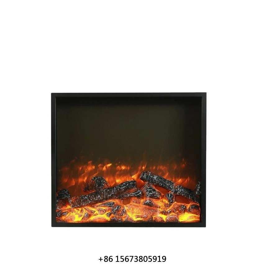 

31-дюймовый сверхбольшой декоративный встраиваемый электрический камин с эффектом пламени из стали