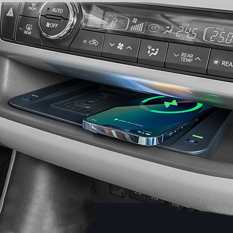 

Car wireless charger fast phone charger charging holder charging pad for Toyota Highlander 2014-2021 accessories