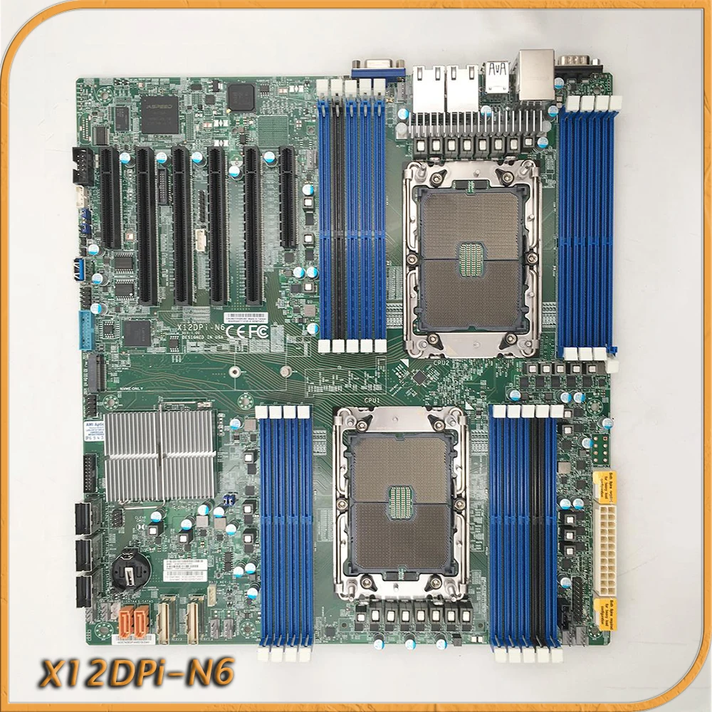 

X12DPi-N6 For Supermicro Server Motherboard Dual LGA-4189 3rd Gen Processors RJ45 Gigabit Ethernet LAN Port