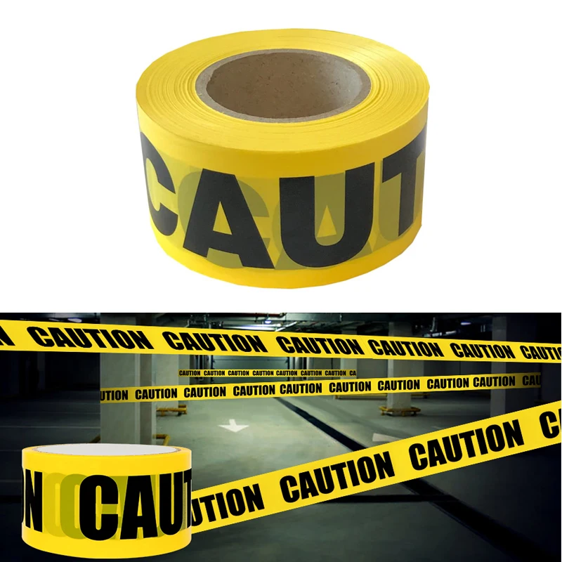 Yellow Caution Tape Roll Safety Tape For Decorations Workplace Danger Areas