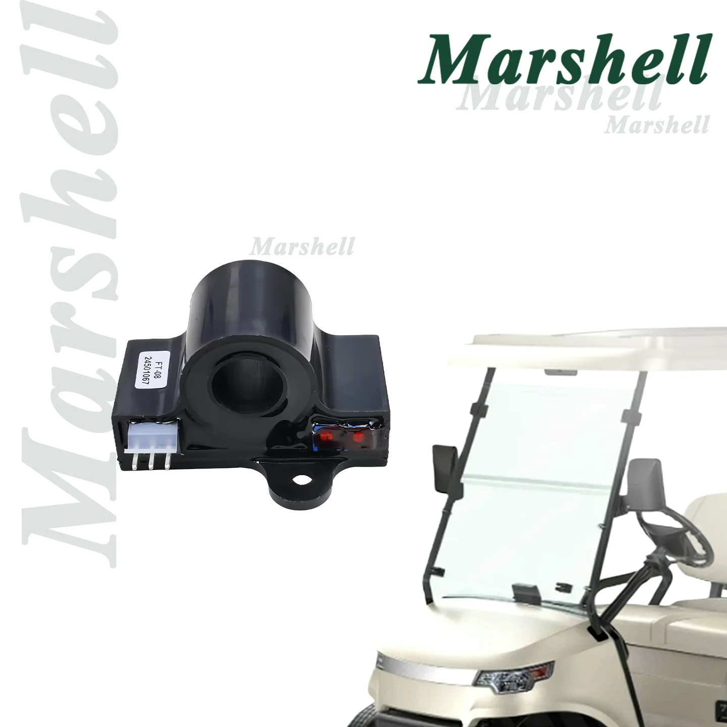 Marshell Golf Cart Accelerator Hall Effect Sensor 1007918 1008284 331080001 0-5V Throttle Induction Coil Speed Controller