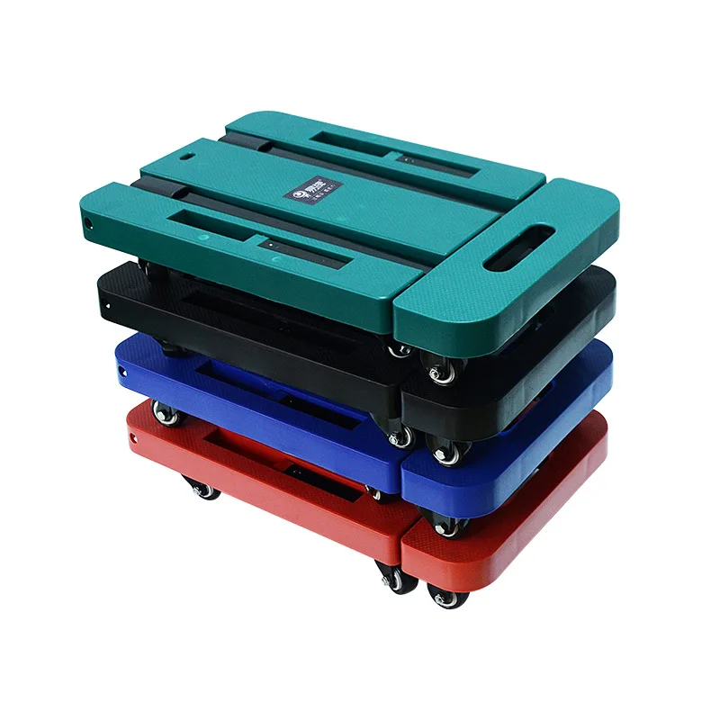 Складная 6-колесная планшетная ручная тележка, портативная домашняя тележка для переезда