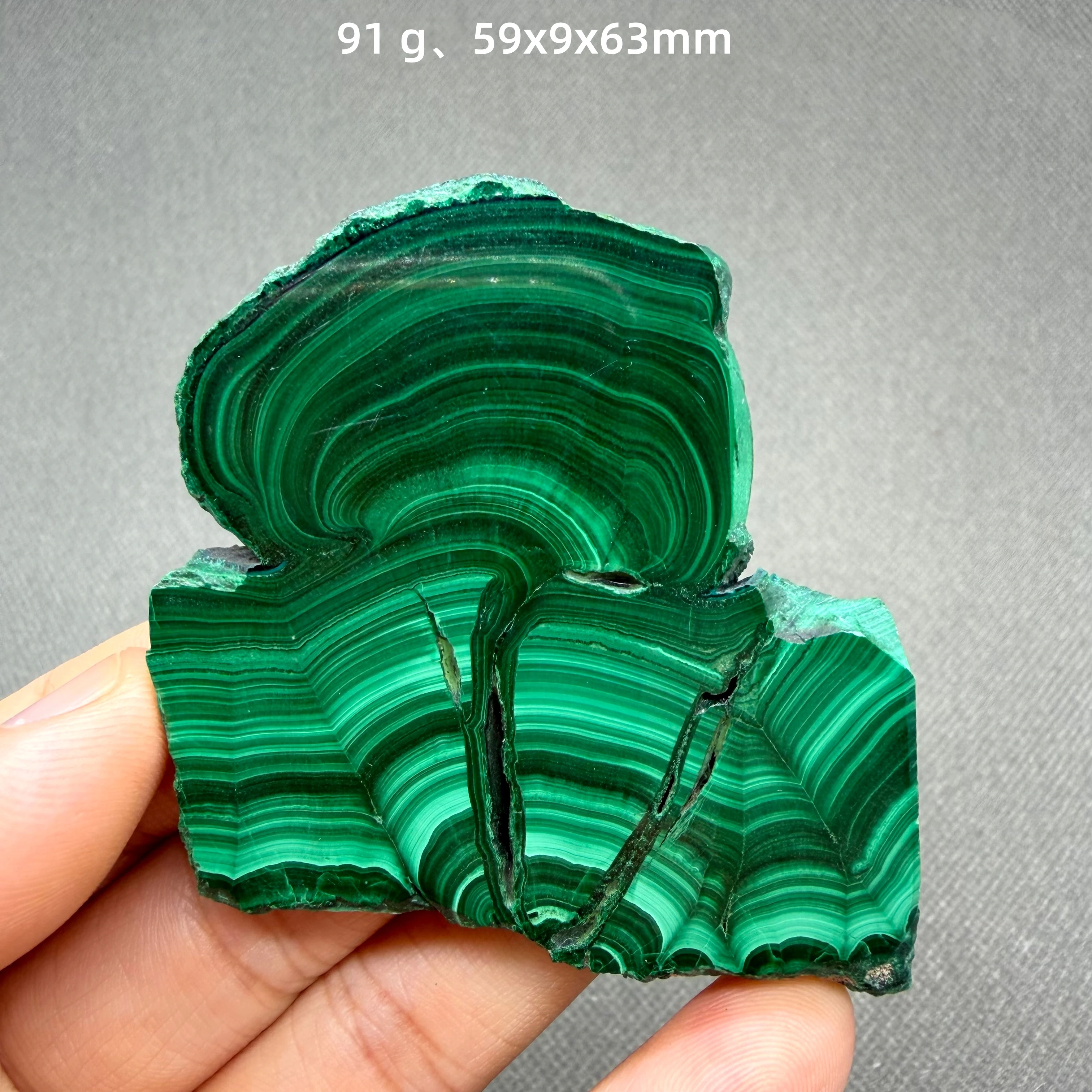 Natural Malachite slices mineral specimen + healing quartz crystals and stones rock gemstone