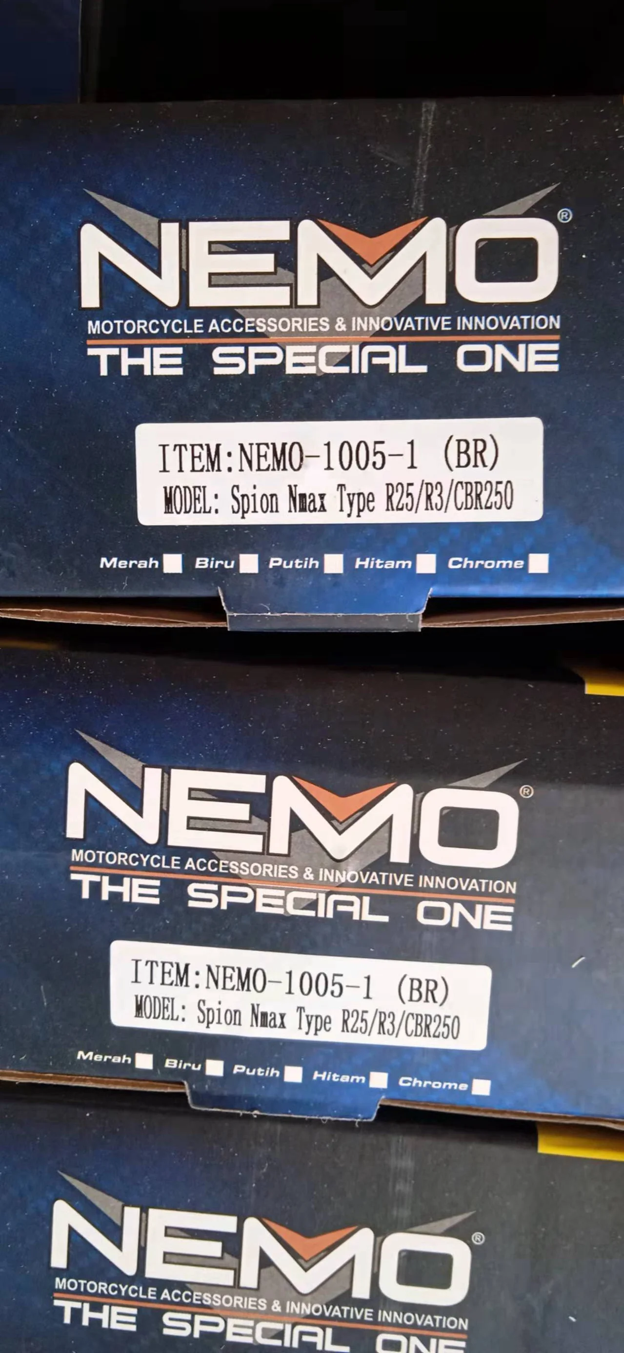مرآة الرؤية الخلفية NEMO 1005 CBR250R مرآة جانبية NINJA Nmax R25 R3 مرايا خلفية لملحقات الدراجة النارية Yamahas Hondas